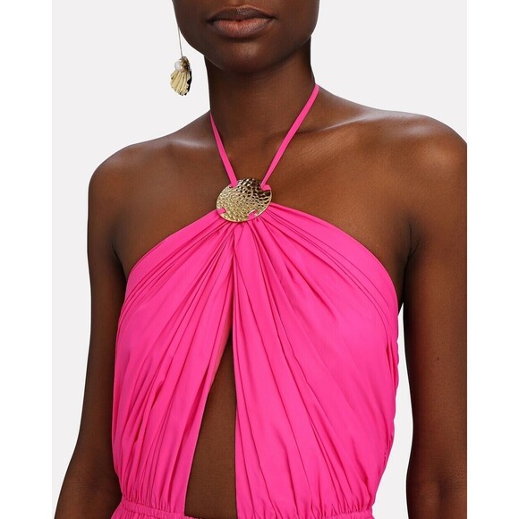 NWT. $495 Staud  Dress in Recycled Nylon SZ 6 pink - Picture 6 of 14